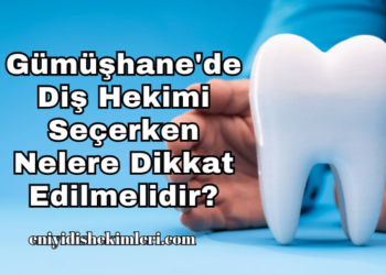 Gümüşhane'de Diş Hekimi Seçerken Nelere Dikkat Edilmelidir?
