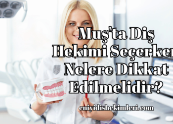 Muş'ta Diş Hekimi Seçerken Nelere Dikkat Edilmelidir?