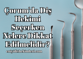 Çorum'da Diş Hekimi Seçerken Nelere Dikkat Edilmelidir?
