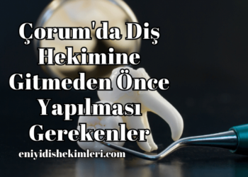 Çorum'da Diş Hekimine Gitmeden Önce Yapılması Gerekenler