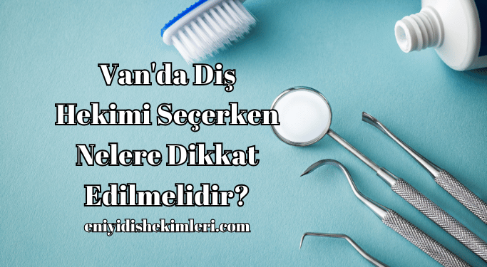 Van'da Diş Hekimi Seçerken Nelere Dikkat Edilmelidir?
