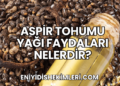 Aspir Tohumu Yağı Faydaları Nelerdir?
