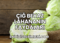 Çiğ Beyaz Lahananın Faydaları