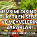 Mevsimi Dışında Tüketilen Sebze ve Meyvelerin Zararları