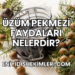Üzüm Pekmezi Faydaları Nelerdir?