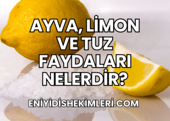 Ayva, Limon ve Tuz Faydaları Nelerdir?