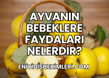 Ayvanın Bebeklere Faydaları Nelerdir?