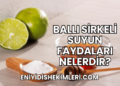 Ballı Sirkeli Suyun Faydaları Nelerdir?