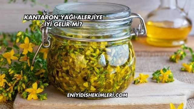 Kantaron Yağı Alerjiye İyi Gelir mi?