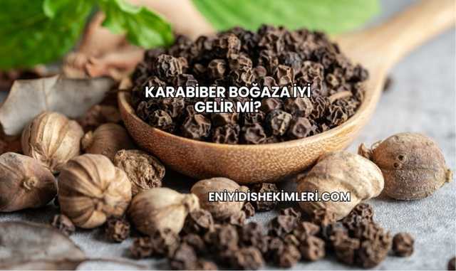 Karabiber Boğaza İyi Gelir mi?
