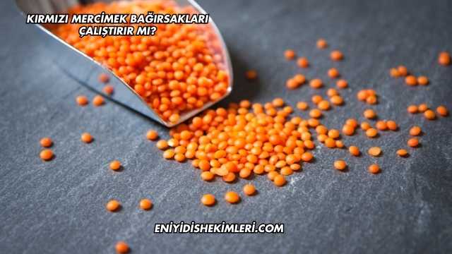 Kırmızı Mercimek Bağırsakları Çalıştırır mı?