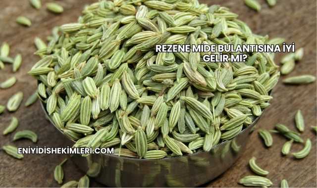 Rezene Mide Bulantısına İyi Gelir mi?