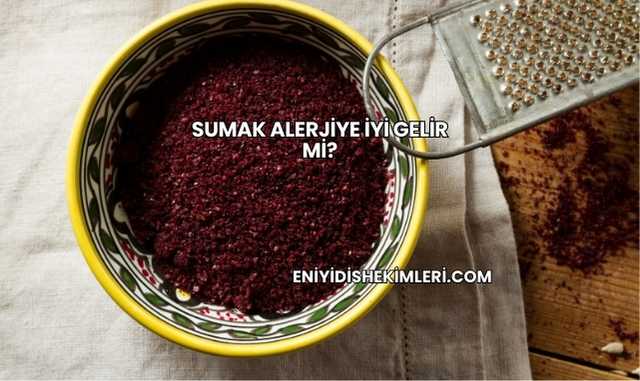 Sumak Alerjiye İyi Gelir mi?