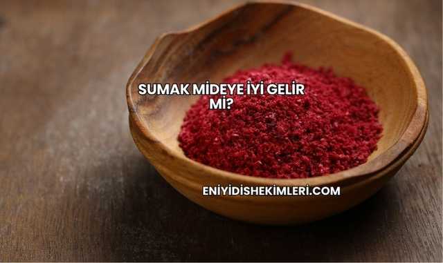Sumak Mideye İyi Gelir mi?