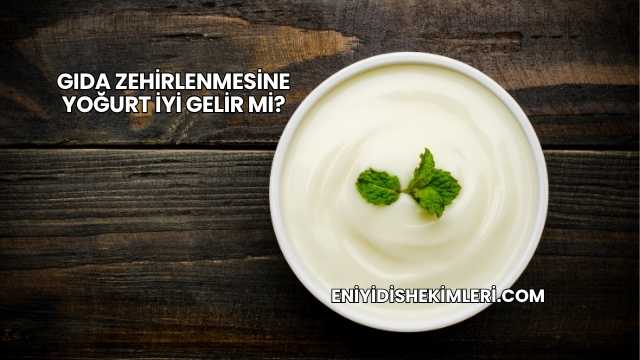Gıda Zehirlenmesine Yoğurt İyi Gelir mi?