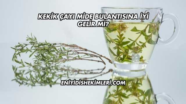 Kekik Çayı Mide Bulantısına İyi Gelir mi?