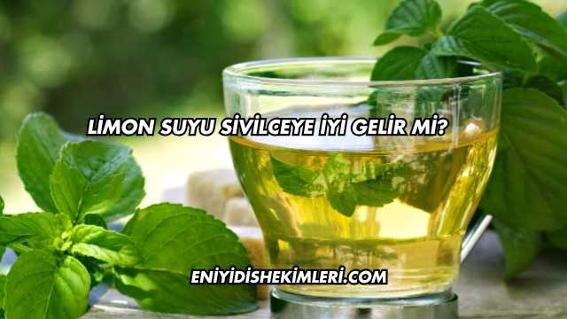 Limon Suyu Sivilceye İyi Gelir mi?
