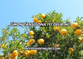 Limon Tansiyona İyi Gelir mi?