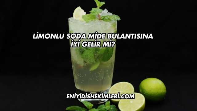 Limonlu Soda Mide Bulantısına İyi Gelir mi?