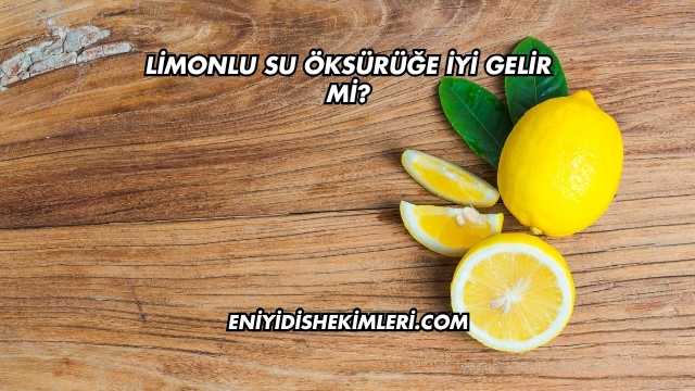 Limonlu Su Öksürüğe İyi Gelir mi
