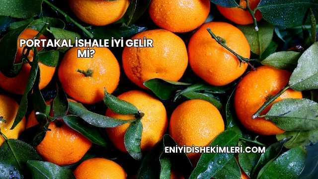 Portakal İshale İyi Gelir mi?