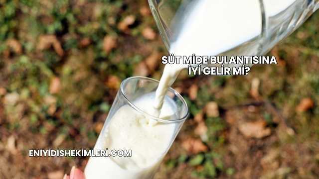 Süt Mide Bulantısına İyi Gelir mi?
