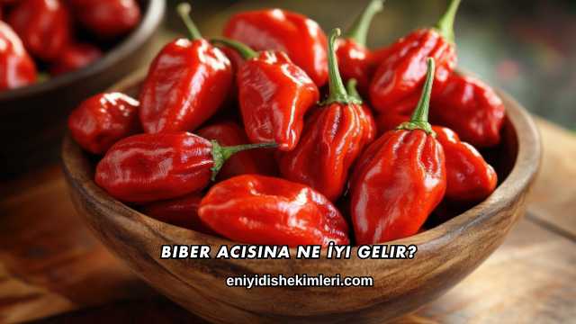 Biber Acısına Ne İyi Gelir?