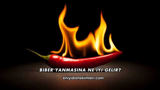 Biber Yanmasına Ne İyi Gelir?