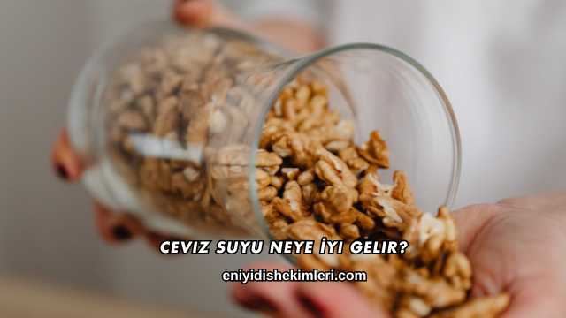 Ceviz Suyu Neye İyi Gelir?