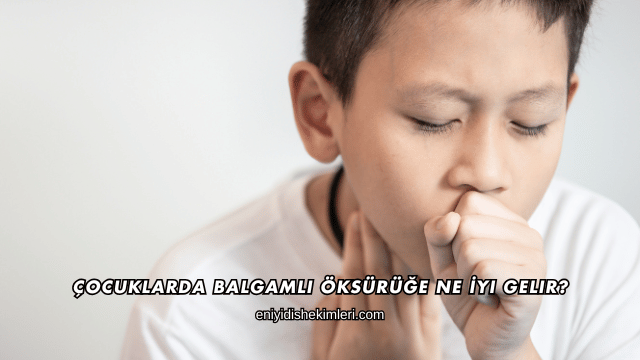 Çocuklarda Balgamlı Öksürüğe Ne İyi Gelir?