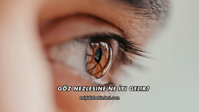 Göz Nezlesine Ne İyi Gelir?
