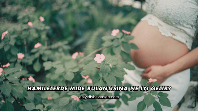 Hamilelerde Mide Bulantısına Ne İyi Gelir?