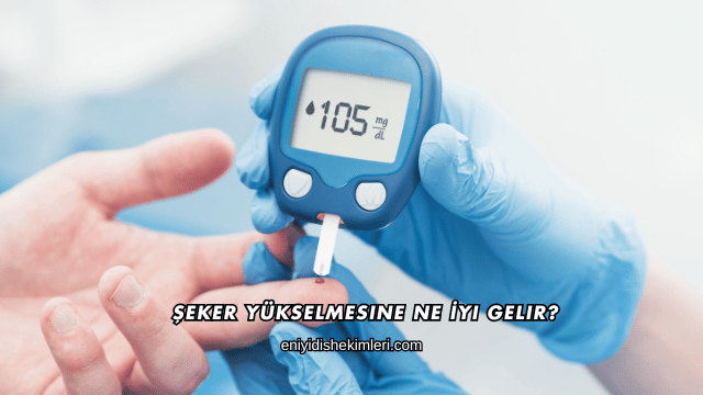 Şeker Yükselmesine Ne İyi Gelir?
