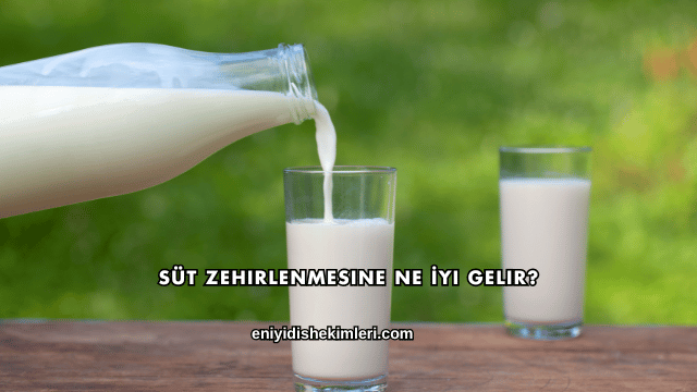 Süt Zehirlenmesine Ne İyi Gelir?