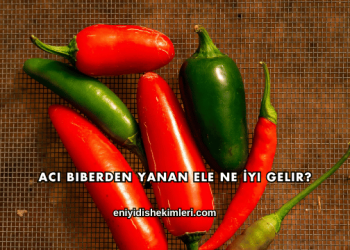 Acı Biberden Yanan Ele Ne İyi Gelir?