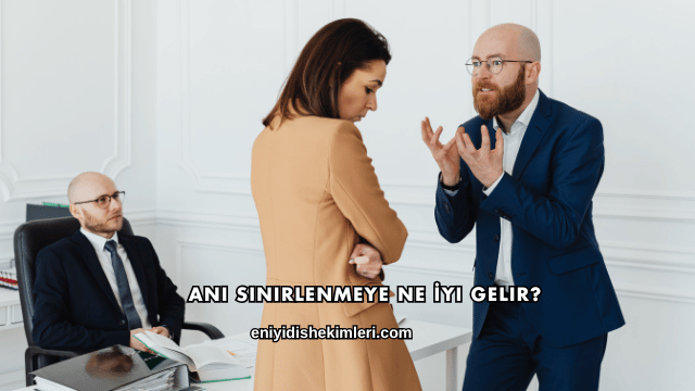 Ani Sinirlenmeye Ne İyi Gelir?