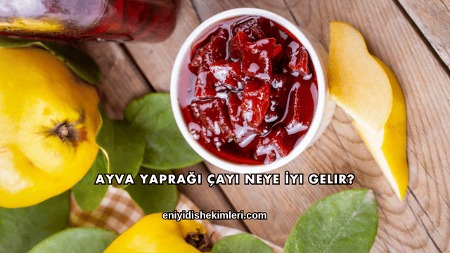 Ayva Yaprağı Çayı Neye İyi Gelir?