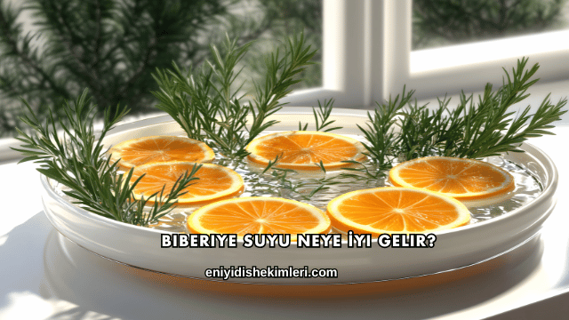 Biberiye Suyu Neye İyi Gelir?