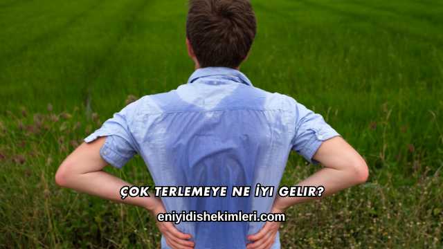 Çok Terlemeye Ne İyi Gelir?