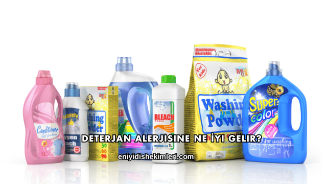 Deterjan Alerjisine Ne İyi Gelir?