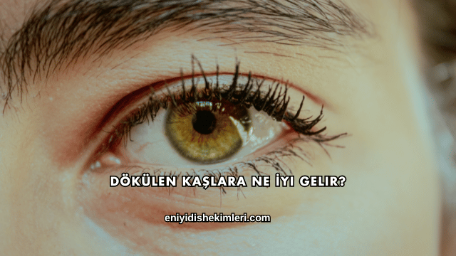 Dökülen Kaşlara Ne İyi Gelir?