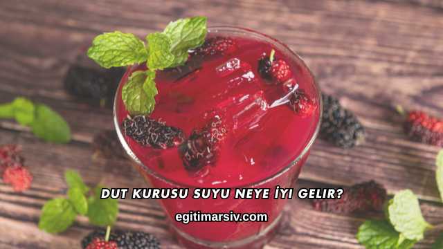 Dut Kurusu Suyu Neye İyi Gelir?