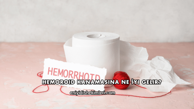 Hemoroid Kanamasına Ne İyi Gelir?