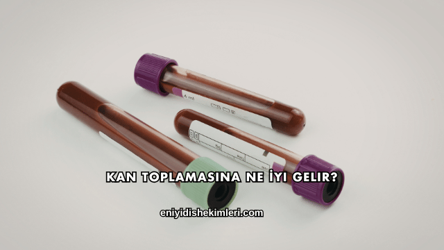 Kan Toplamasına Ne İyi Gelir?