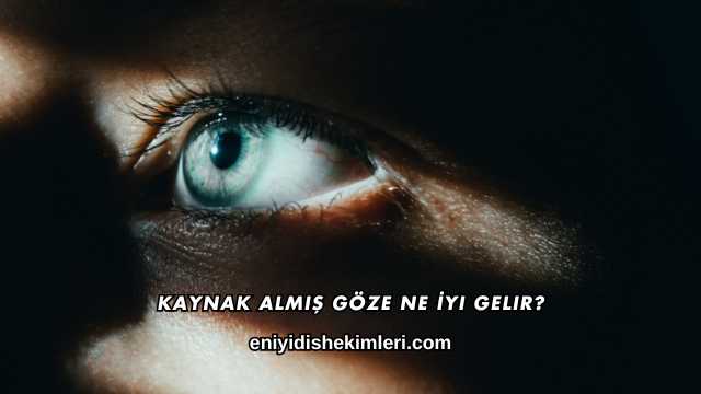 Kaynak Almış Göze Ne İyi Gelir?