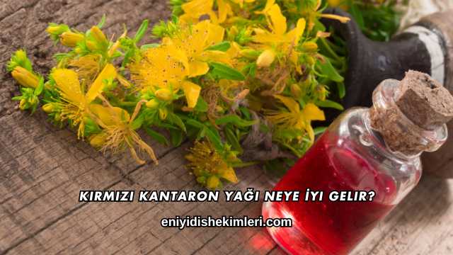 Kırmızı Kantaron Yağı Neye İyi Gelir?
