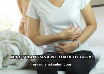 Mide Bulantısına Ne Yemek İyi Gelir?