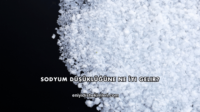 Sodyum Düşüklüğüne Ne İyi Gelir?